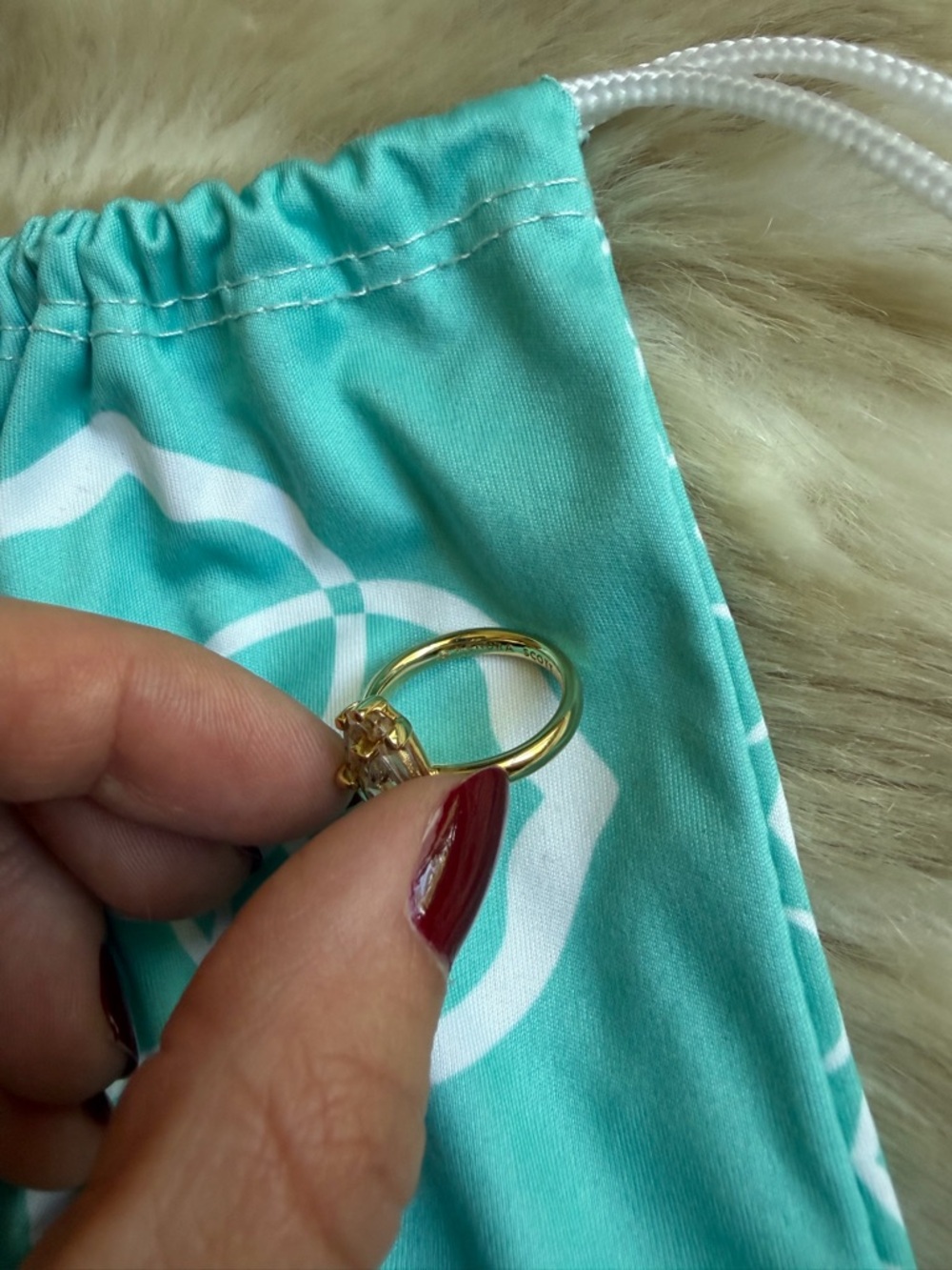 14k gold plated Kendra Scott ring - Picture 3 of 5